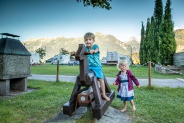 Kinder- & Familienfreundlich: Camping Hobby | Unterseen - Interlaken | Schweiz | Foto: David Birri